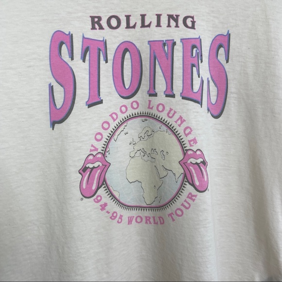 AMERICAN EAGLE The Rolling Stones Cropped Graffic Tee - Picture 2 of 4
